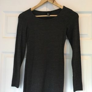 H&M Fitted gray dress